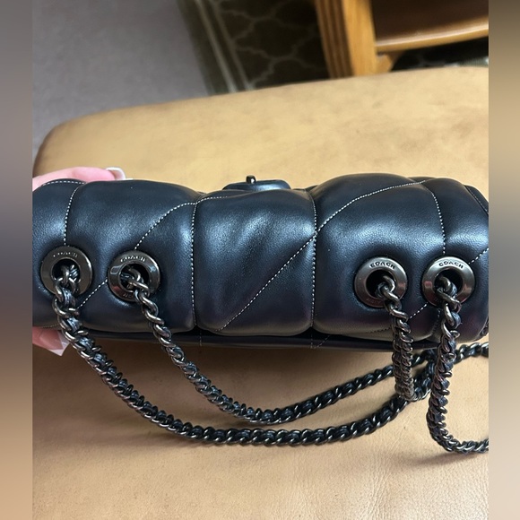 Coach Black Quilted Pillow Madison 26 - Picture 5 of 14